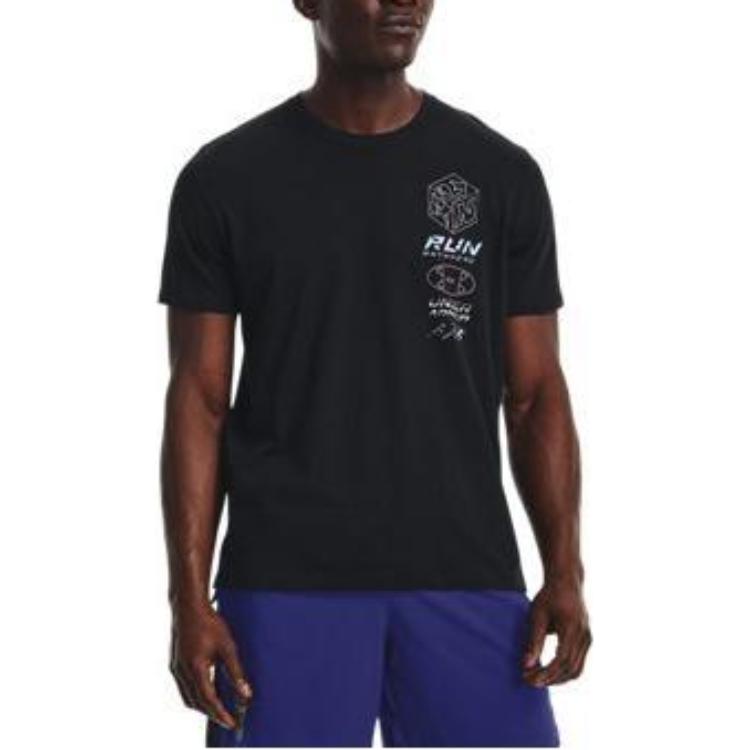 Under Armour Run Anywhere T-Shirt 'Black Multi' 1374424-001
