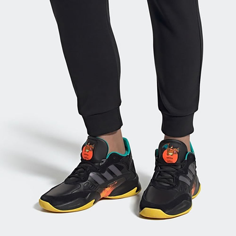 adidas neo STREETSPIRIT 2.0 Sports Casual Shoes 'Black Yellow' FV5997