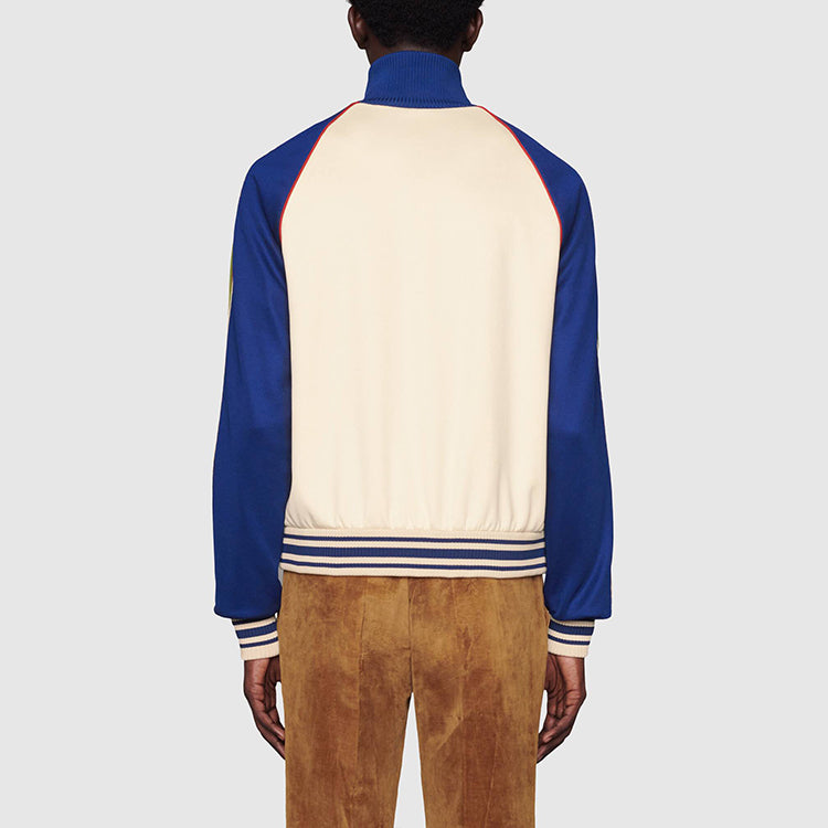 Gucci SS21 GG Patch Plain Knitted Zip Jacket For Men Multi-color 645207-XJC5O-9068