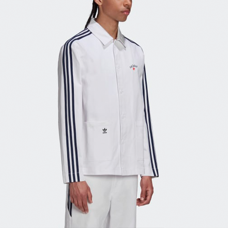adidas originals x NOAH Crossover Logo Stripe Jacket White GS1391