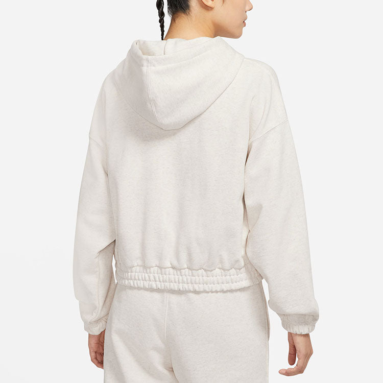 (WMNS) Air Jordan Casual Sports Knit Loose Hoodie Short Coconut Milk DD6999-113