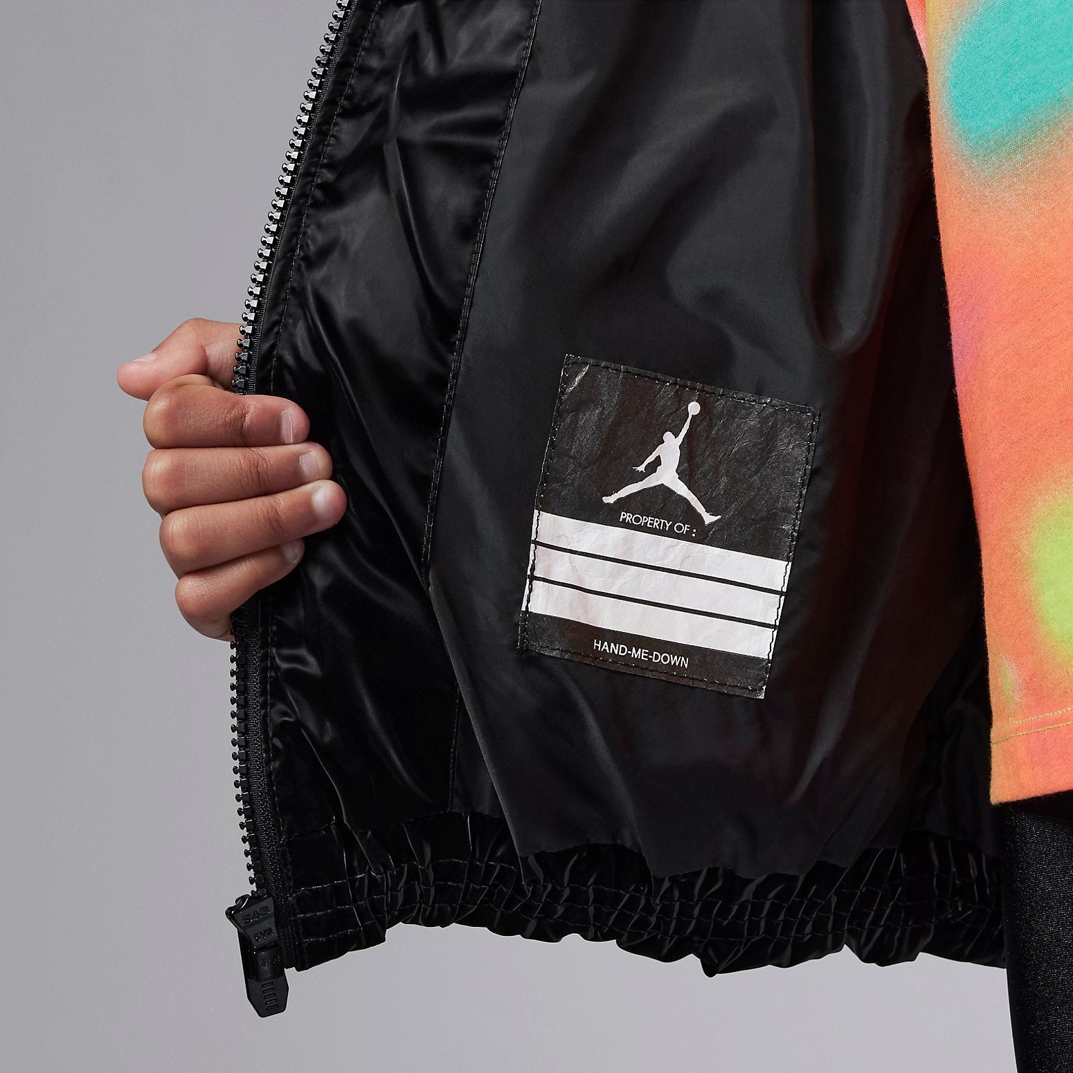 (PS) Air Jordan Jumpman Glossy Jacket 'Black' FB9263-010