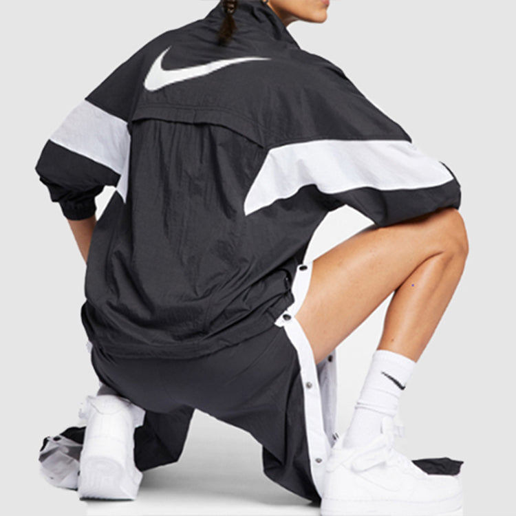 (WMNS) Nike Sports Jacket 'Black White' CN6918-010