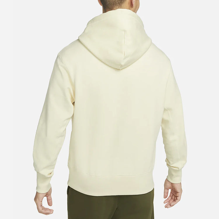 Men's Nike Embroidered Logo Hooded Casual Sports Milky White DA0024-113