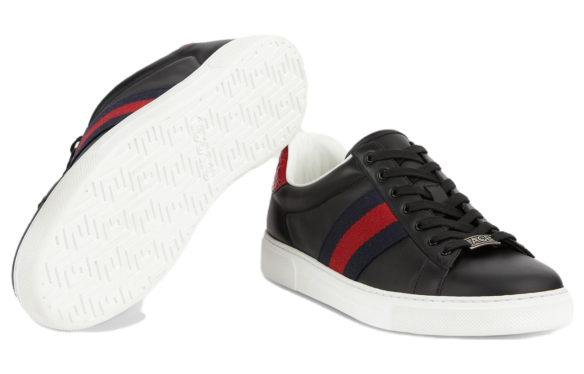 Gucci Ace Low-Top Sneakers 'Black Red' 757892-AACAG-1096