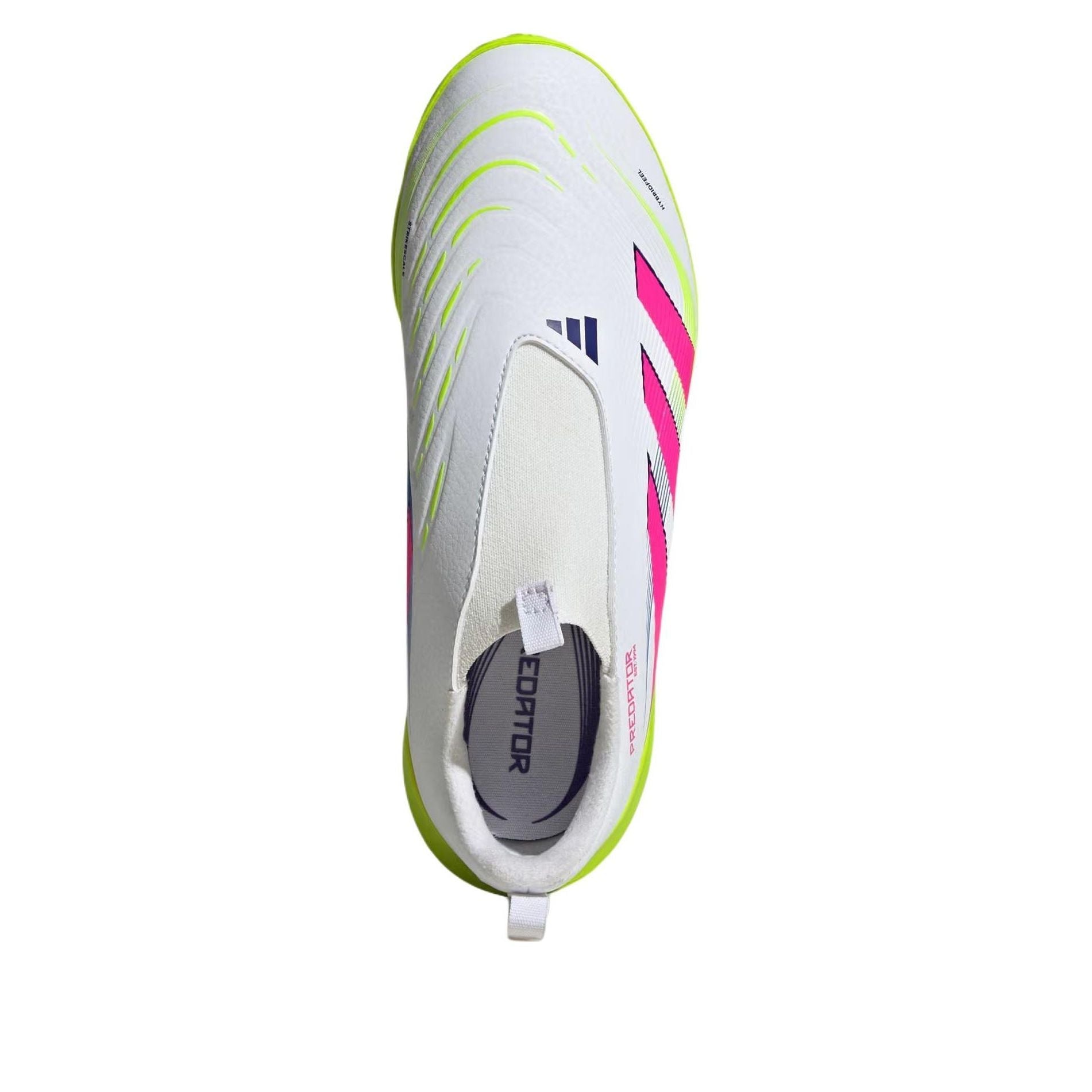 (GS) adidas Predator League Laceless Turf 'Cloud White Lucid Pink Lucid Lemon' ID3816