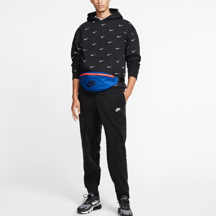 Nike All Over Swoosh Logo Hoodie 'Black' CJ8907-010