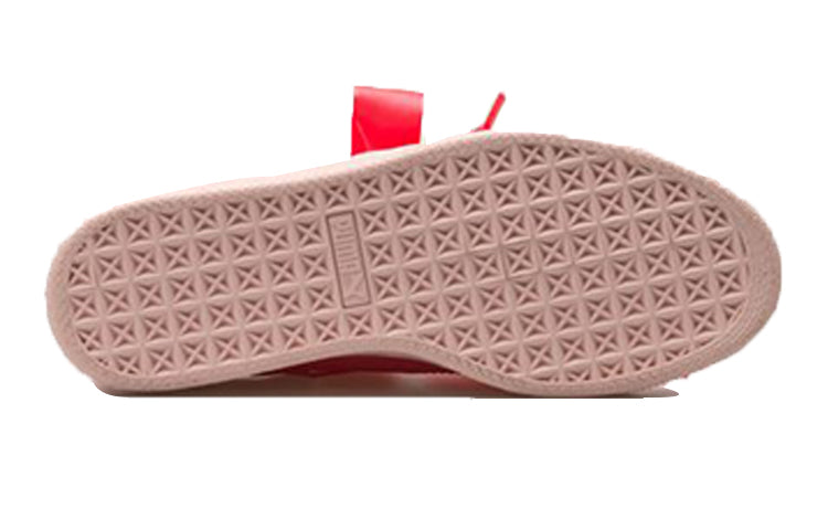 (GS) PUMA Basket Heart Tween Casual Sneakers Pink 365141-01