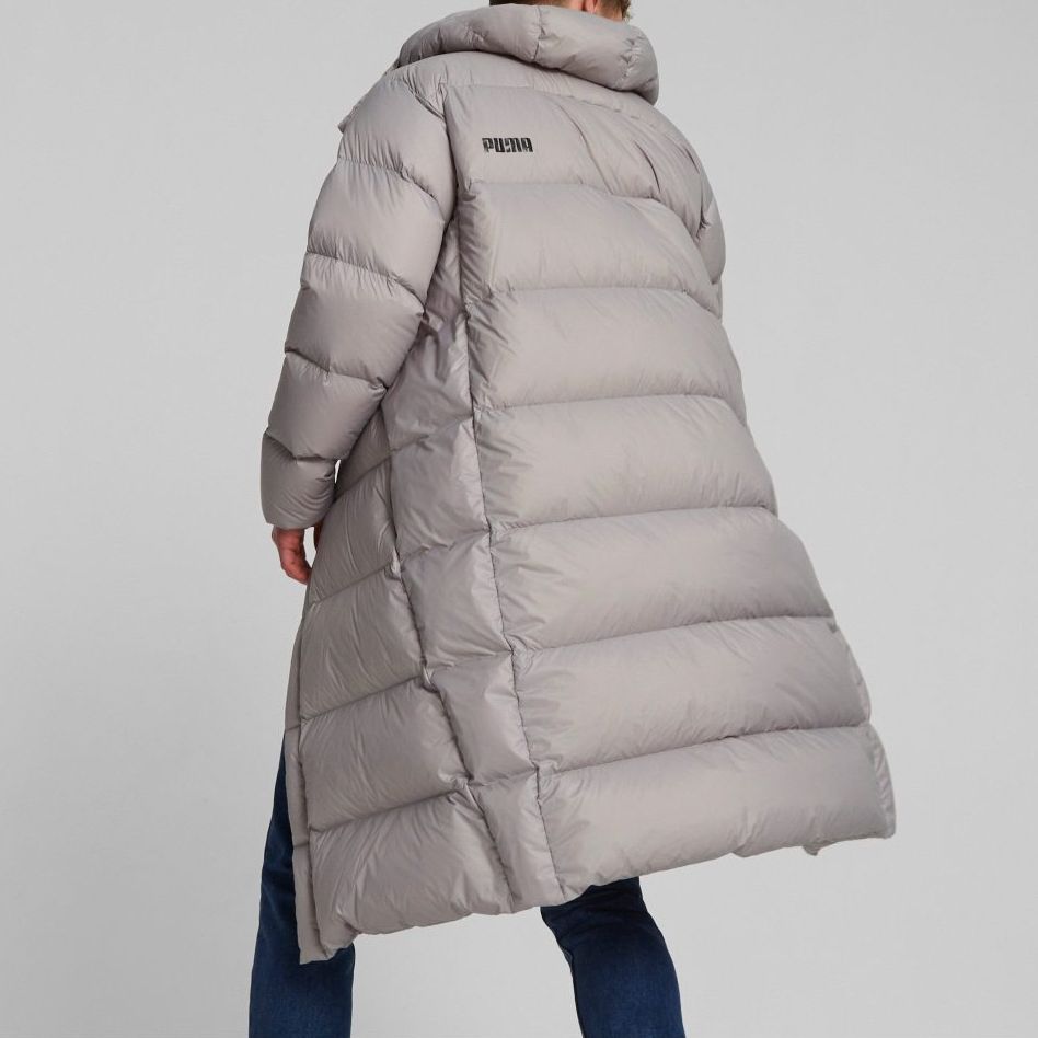 PUMA Lightweight Hooded Down Coat 'Grey' 678345-14