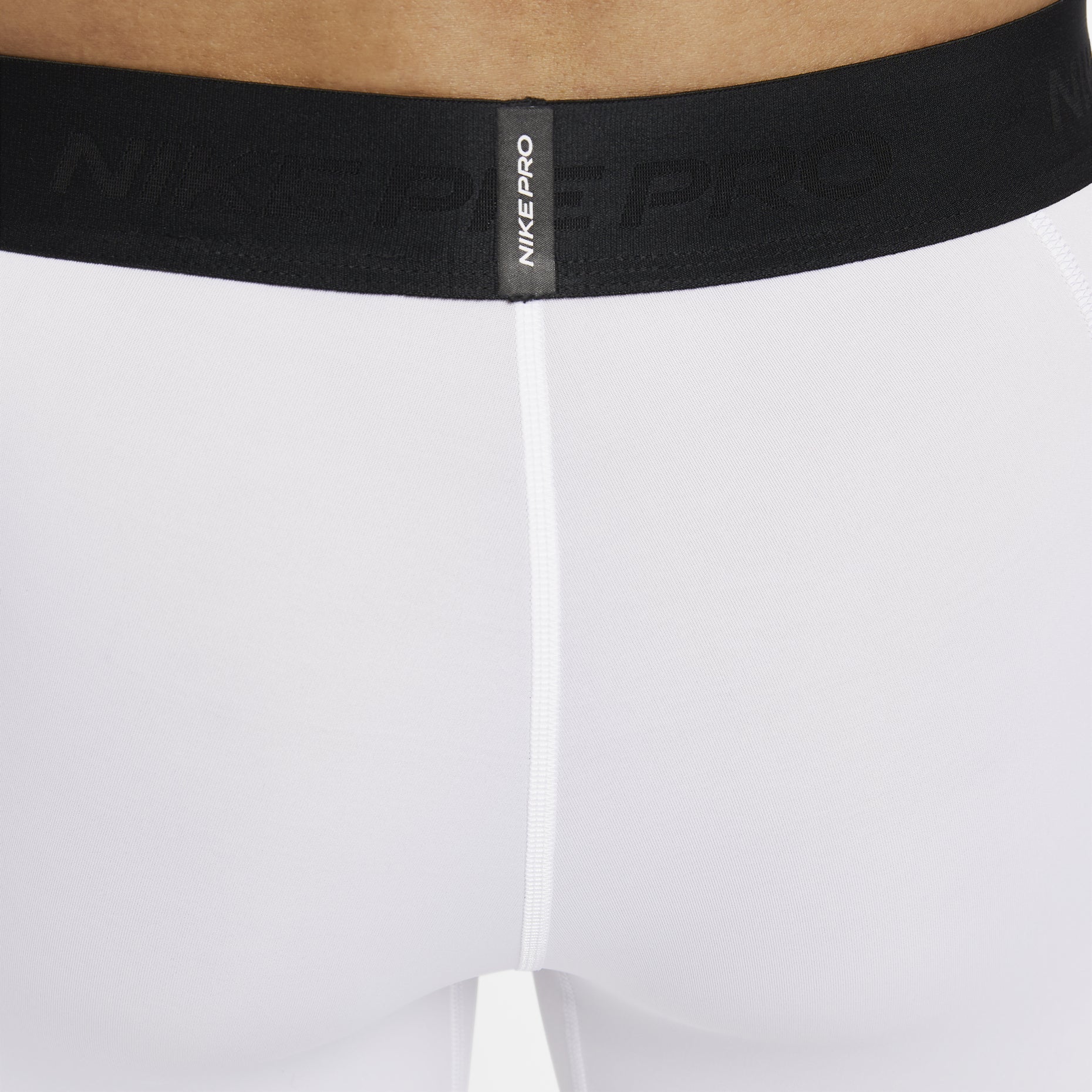 Nike Pro Dri-FIT Fitness Tights Asia Sizing 'White Black' FB7953-100