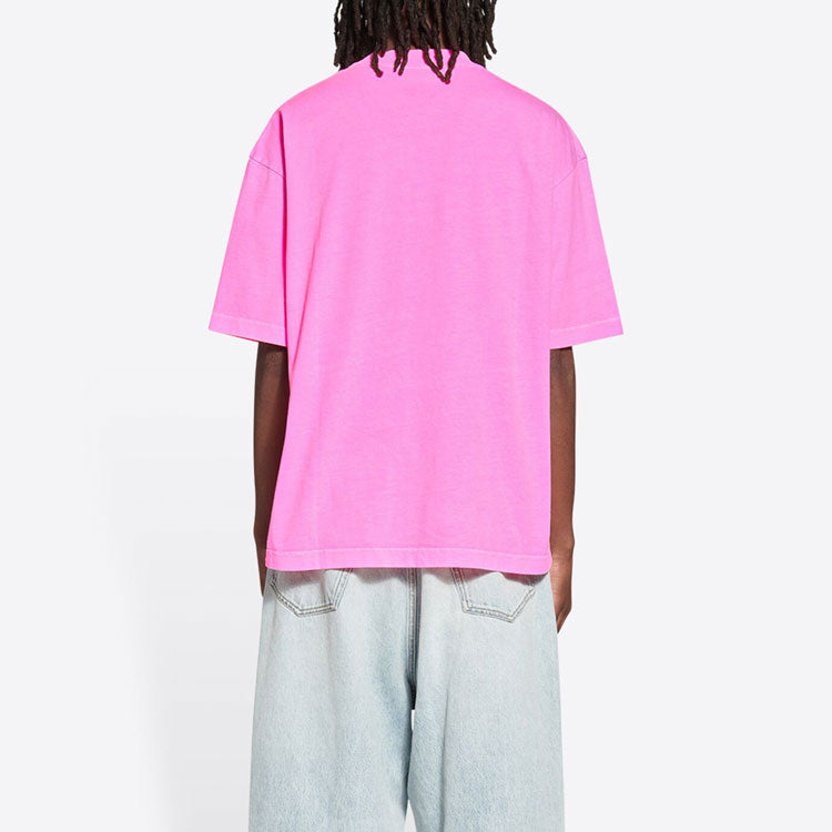 Balenciaga 5:20 Graphic T-shirt 'Pink' 612966TMVL55505