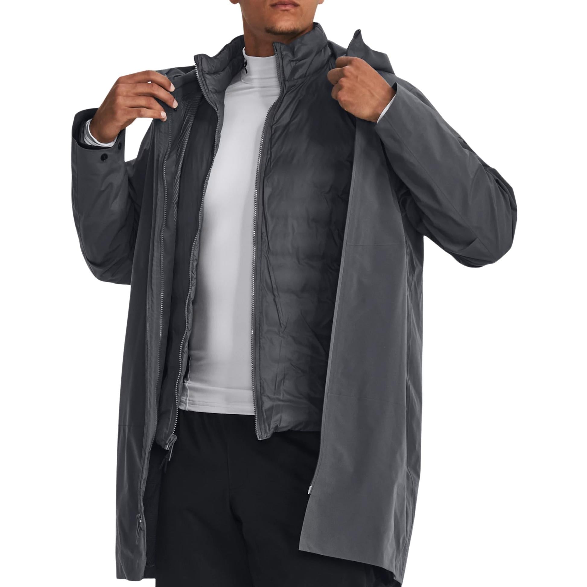 Under Armour Storm ColdGear Infrared Down 3-in-1 Jacket 'Pitch Grey' 1364891-013