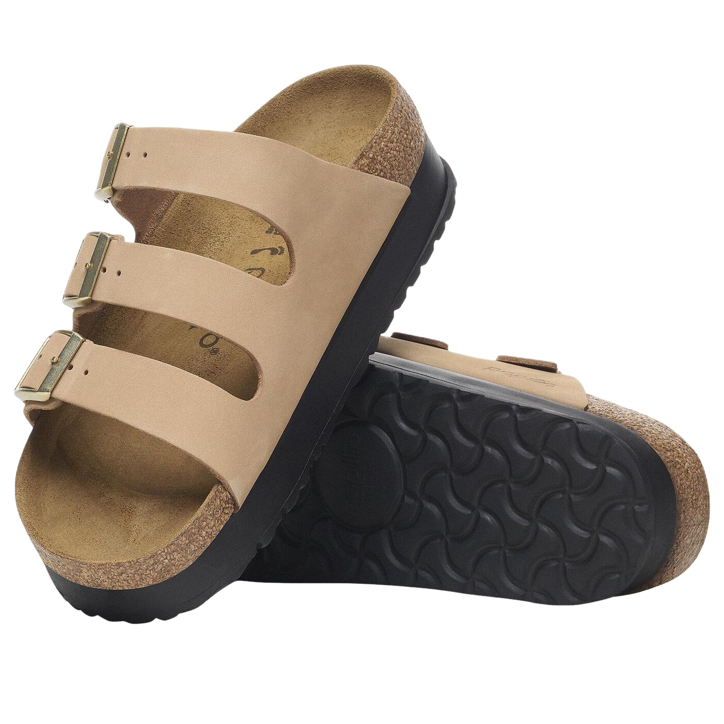 (WMNS) Birkenstock Florida Flex Platform 'Sandcastle' 1029760
