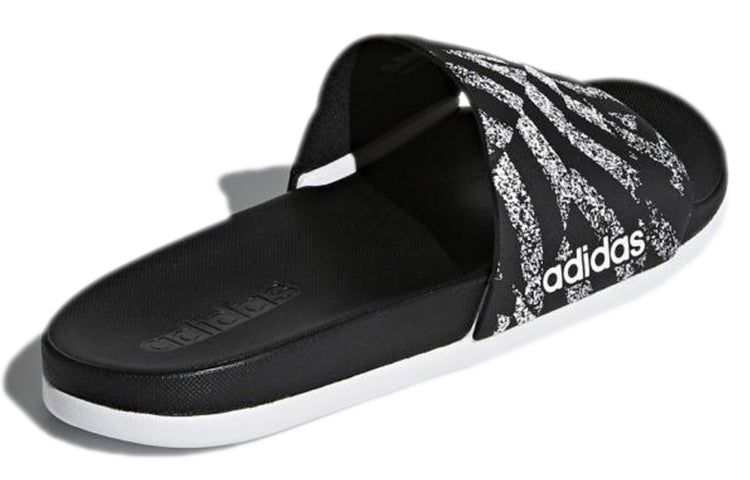 (WMNS) adidas Adilette CloudFoam Plus Graphic Slides 'Core Black' CG2820