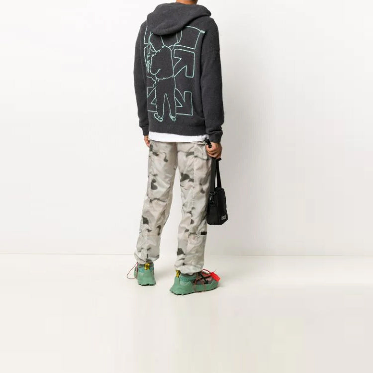 Men's Off-White Arrows Printing Gray OMHA089E20KNI0011045