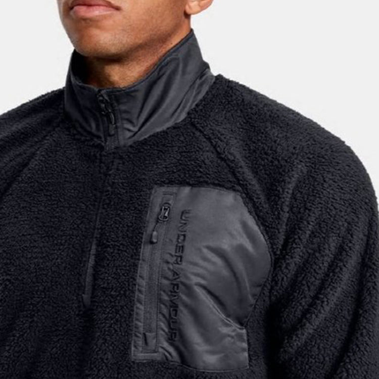 Men's Under Armour Always On Sherpa Training Sports Jacket Black 1355431-001