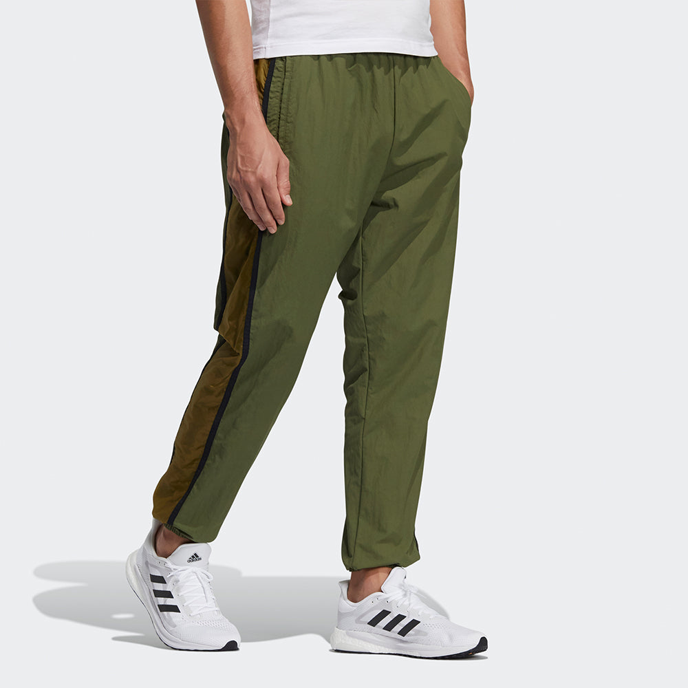 adidas M Wrd Wov Pnt Contrasting Colors Woven Loose Bundle Feet Sports Pants Green GL8683
