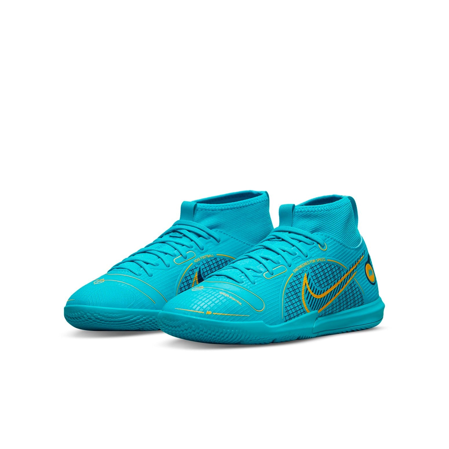 (GS) Nike JR. Mercurial Superfly 8 Academy IC Soccer Shoes K Blue DJ2860-484