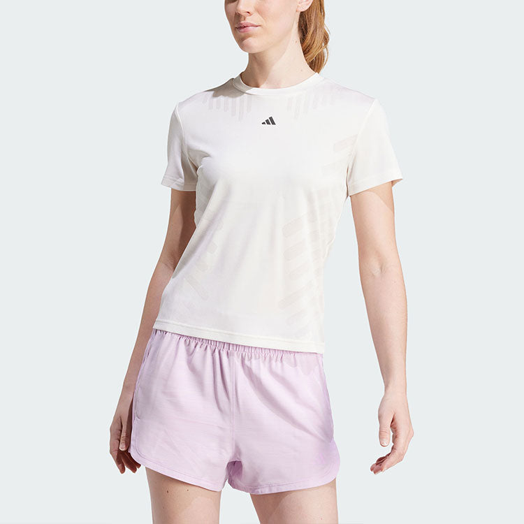 (WMNS) adidas Hiit Airchill Training T-shirt Asia Sizing 'White' IY5088