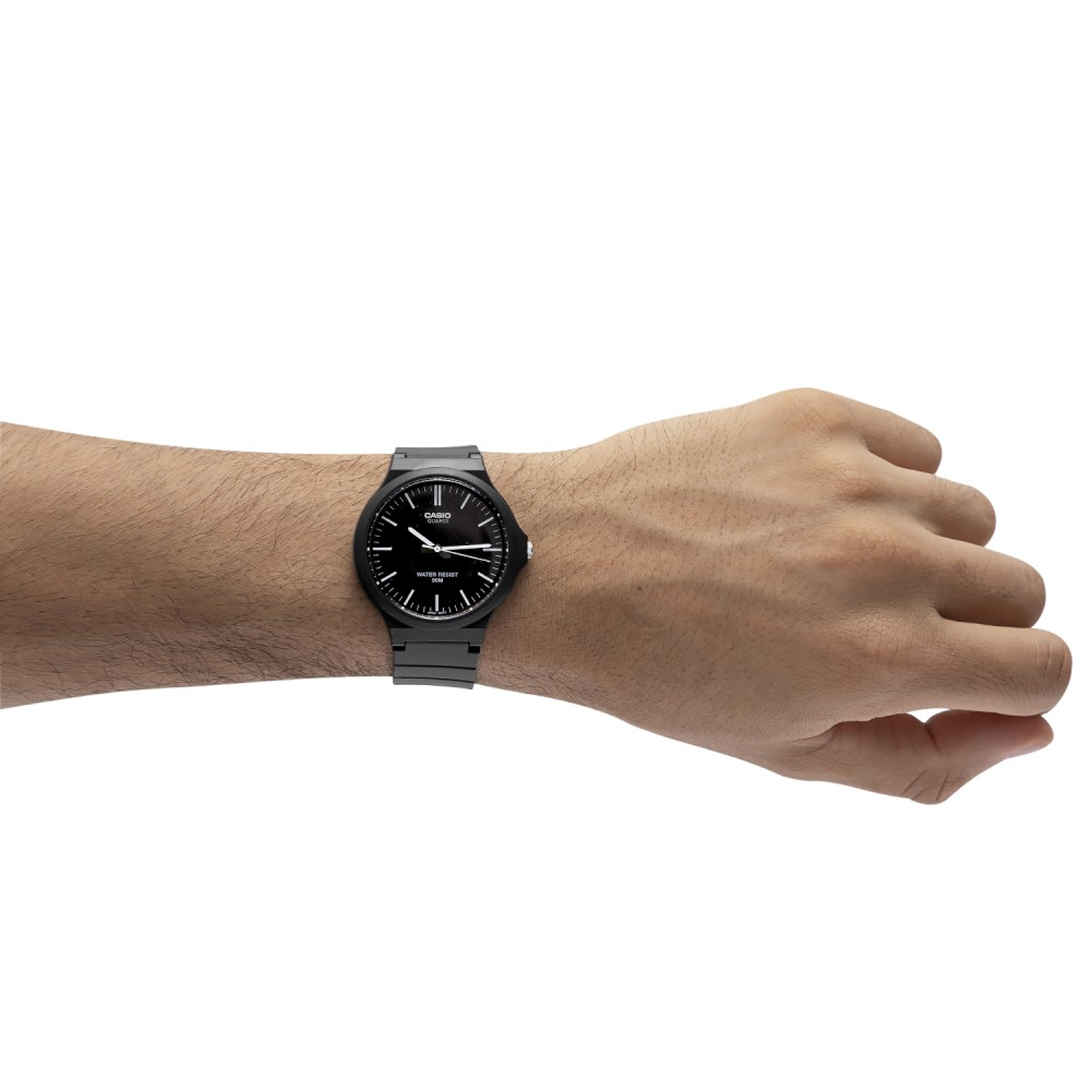 CASIO Waterproof Unisex Black Analog MW-240-1E