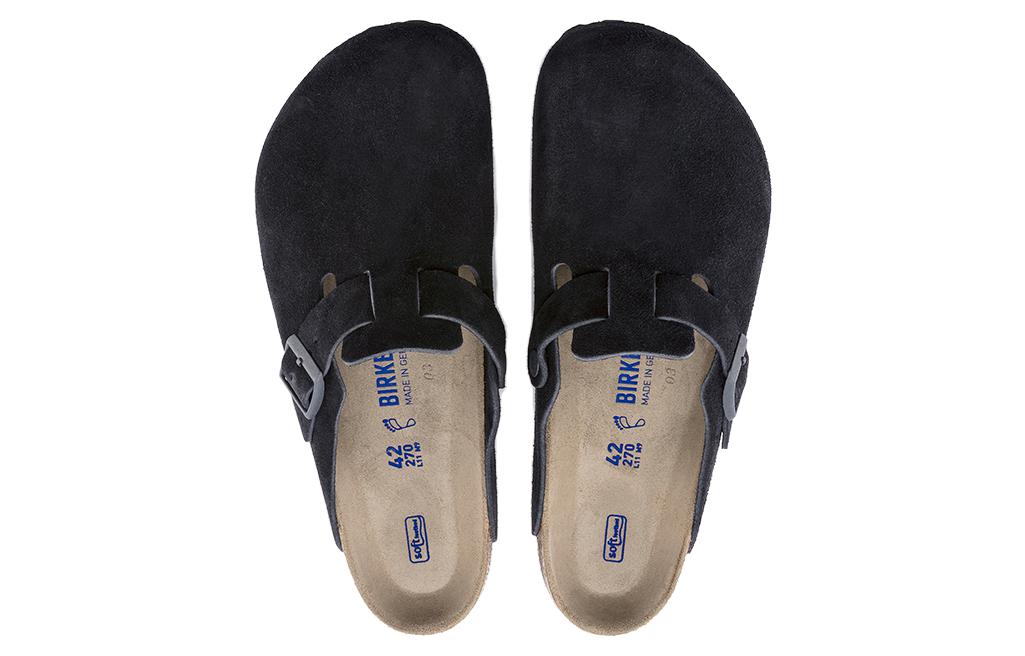 Birkenstock Boston Soft Footbed Suede Leather 'Midnight' 1023910