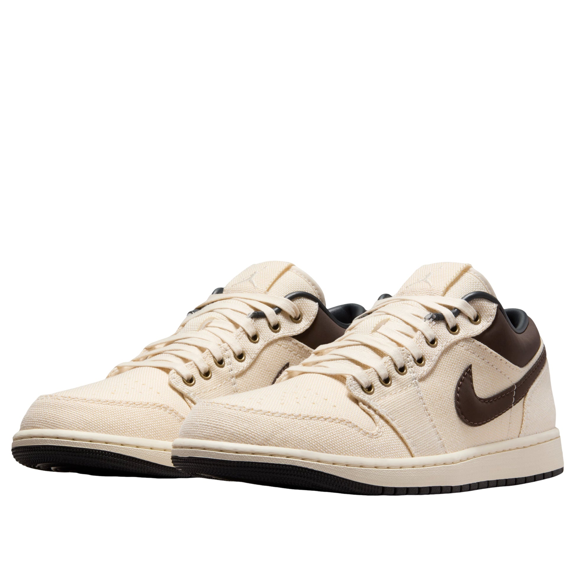 Air Jordan 1 Low Premium 'Pale Ivory Off Noir Baroque Brown' IB8058-110