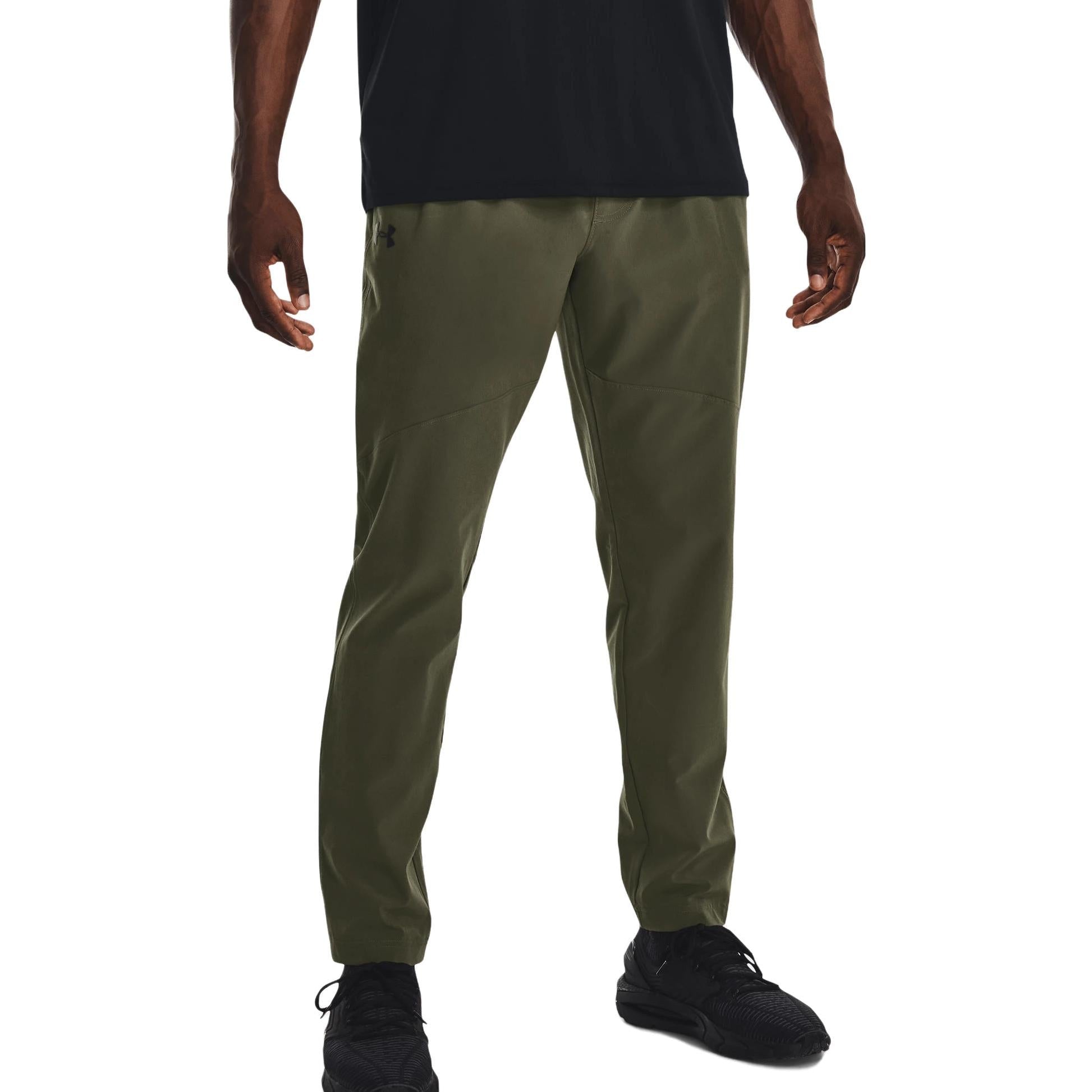 Under Armour Stretch Woven Pants 'Olive Green' 1366215-390