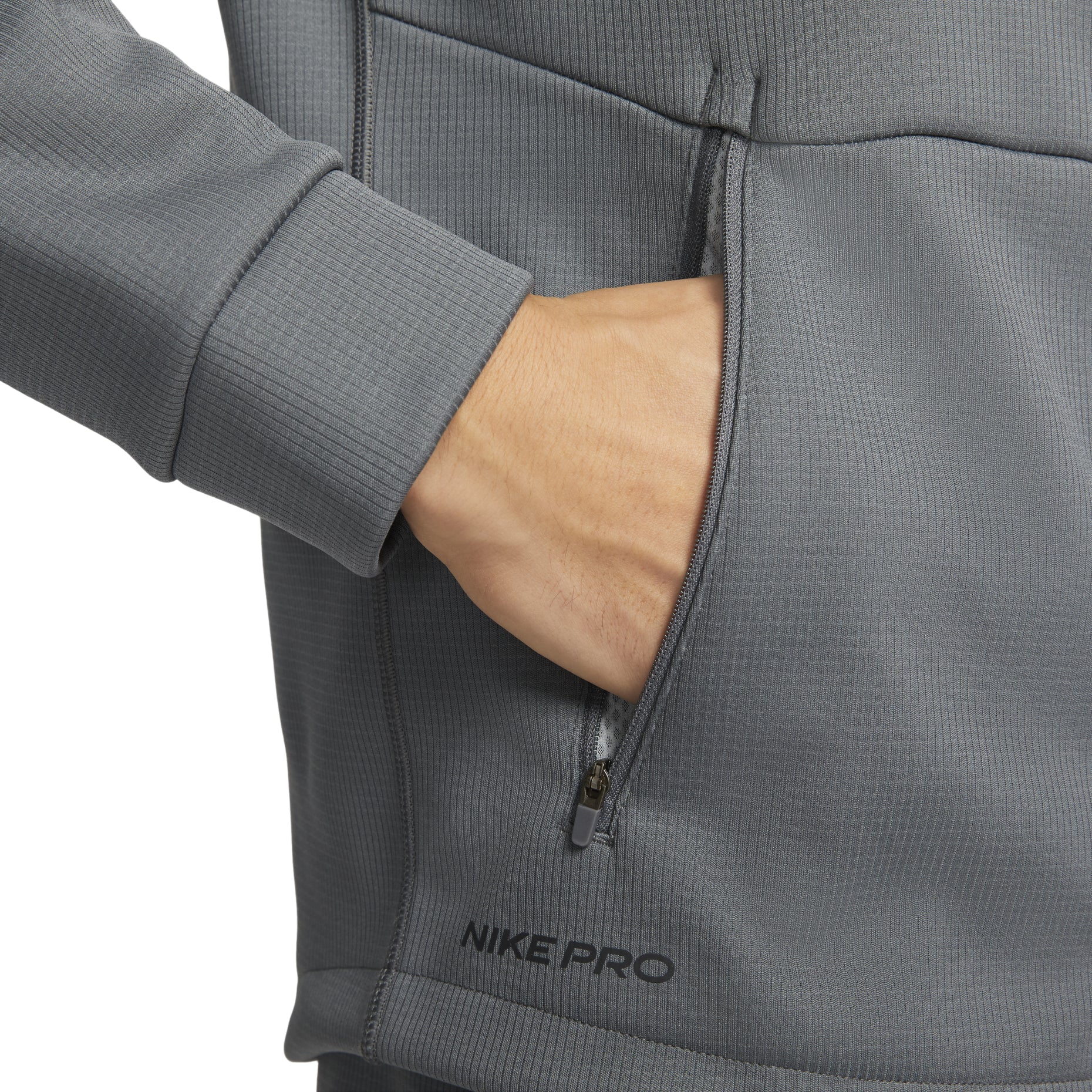 Nike logo zipped hooded jacket 'Grey' DD2125-068