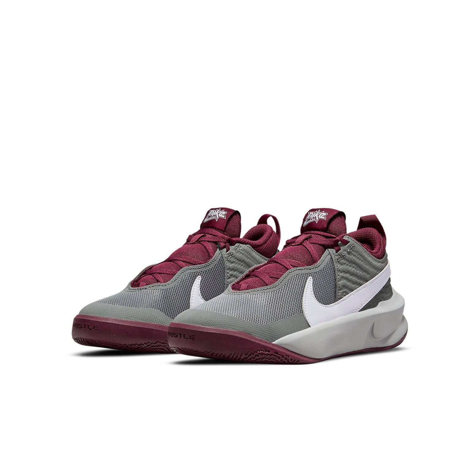 (GS) Nike Team Hustle D10 'Smoke Grey Dark Beetroot' CW6735-007