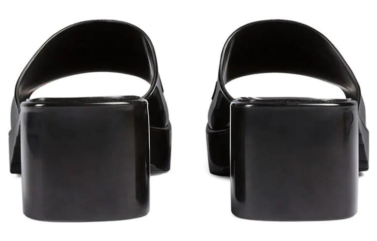(WMNS) Gucci Rubber Slide Shoe Black 624730-J8700-1000