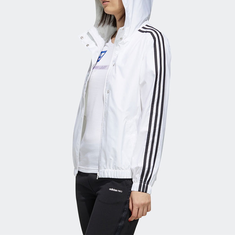 (WMNS) adidas neo Faves Wb Jacket White FP7321