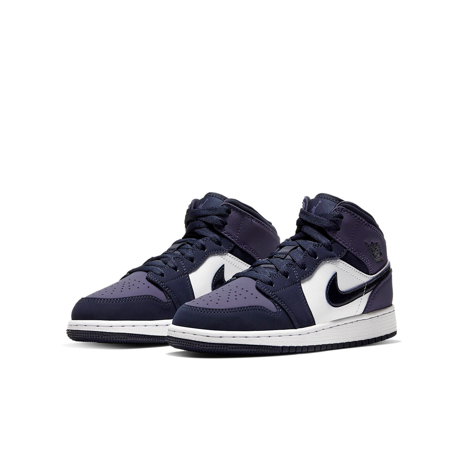 (GS) Air Jordan 1 Mid 'Sanded Purple' 554725-445