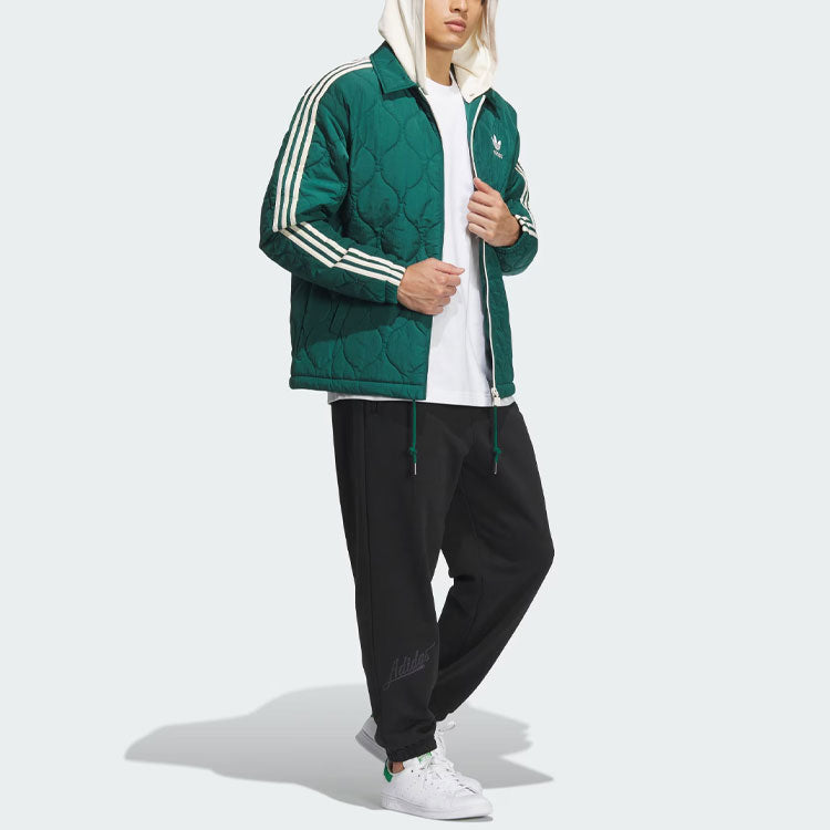 adidas Originals Classic Sport Jacket Asia Sizing 'Green White' IW6285
