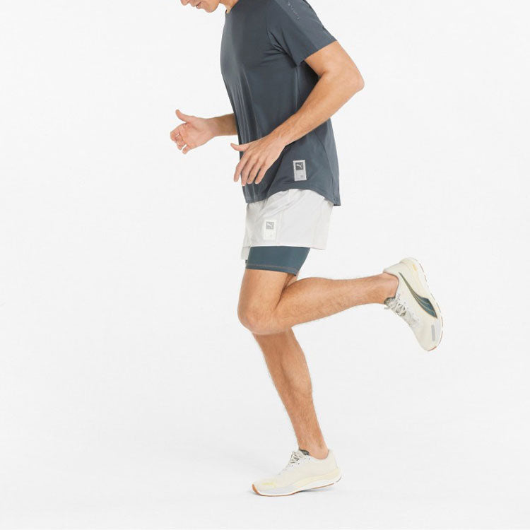 PUMA x First Mile Short Sleeve Running Tee 'Grey' 521410-42