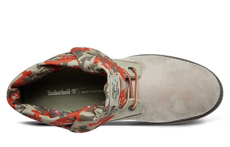 Timberland Richmont Ridge Roll Top Wide-Fit Boots 'Beige Green Red Camouflage' A29JJW