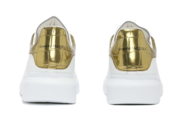 Alexander McQueen Oversized Sneaker 'Gold Crocodile' 625162WHYBQ9075