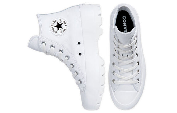 (WMNS) Converse Chuck Taylor All Star Lugged Leather High 'White' 567165C