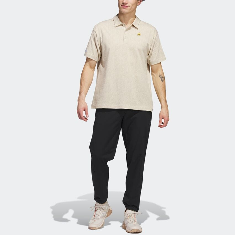 Adicross Burning Cart Society Polo Shirt 'Clear Brown' HS5613