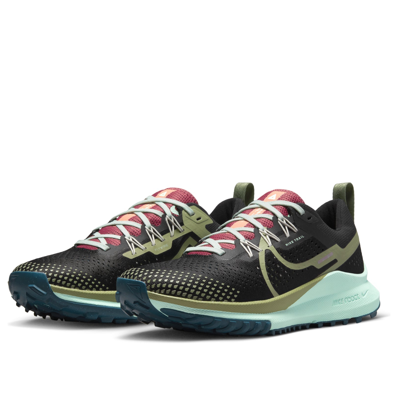 (WMNS) Nike React Pegasus Trail 4 'Black Alligator Mint' DJ6159-004