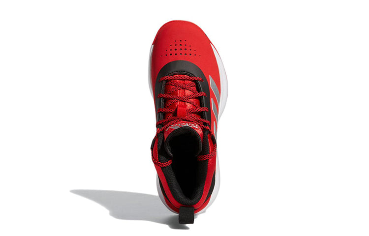 (GS) adidas Cross 'Em Up 5 J Wide 'Vivid Red Silver Metallic' GX4791