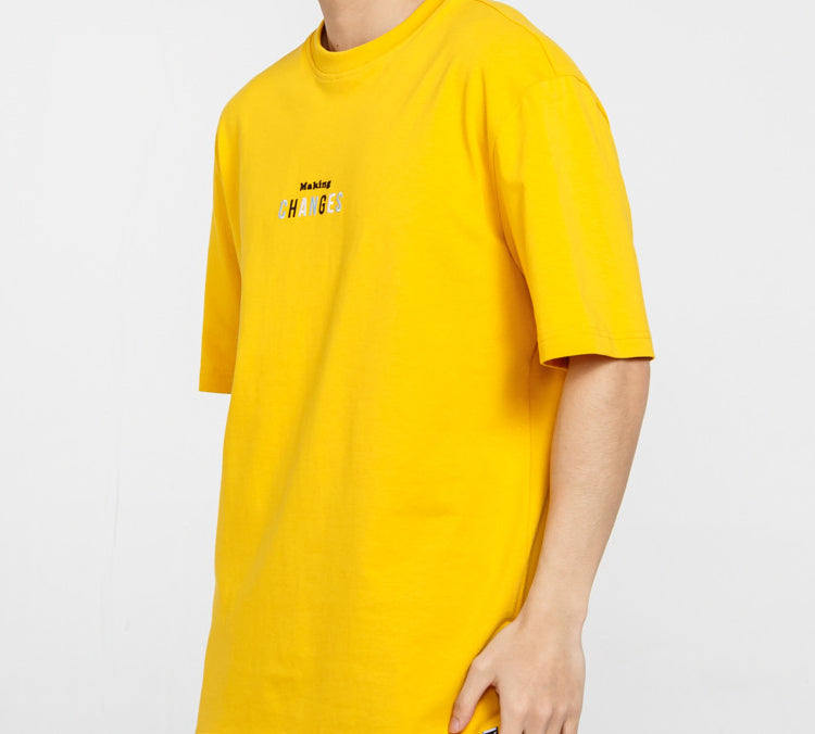 PUMA Printed Short Sleeve TEE Men Gold 597337-25
