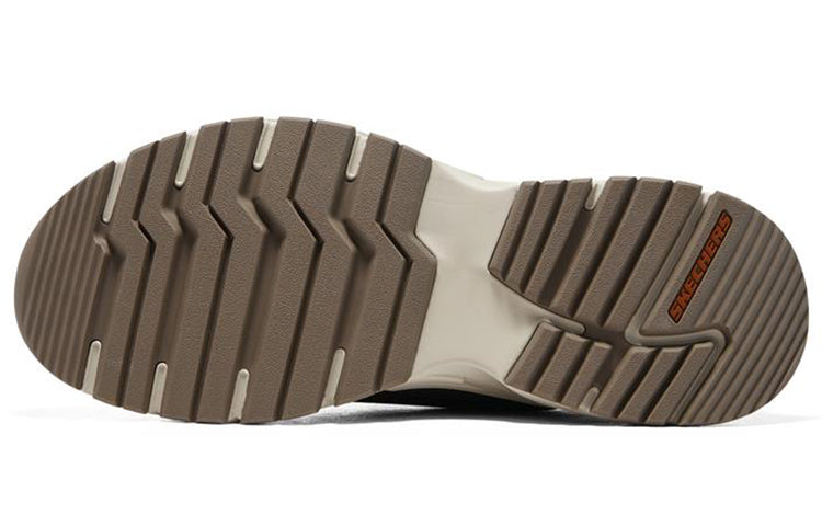 Skechers Arch Fit Baxter 'Brown Grey Yellow' 210424-TPE