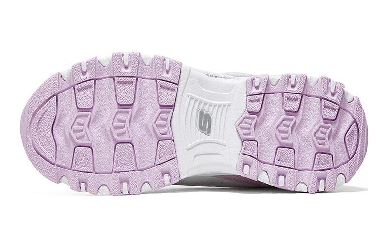 (GS) Skechers D'Lites Bright Blossoms 'White Purple' 319020L-WLV