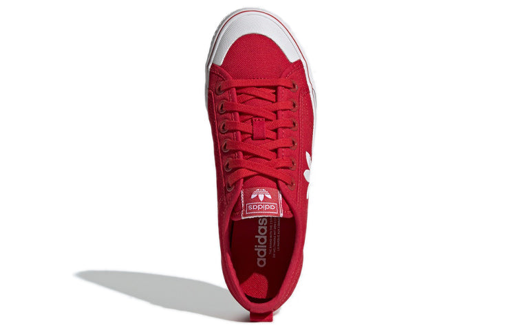 (WMNS) adidas Nizza Trefoil 'Red White' EF2037