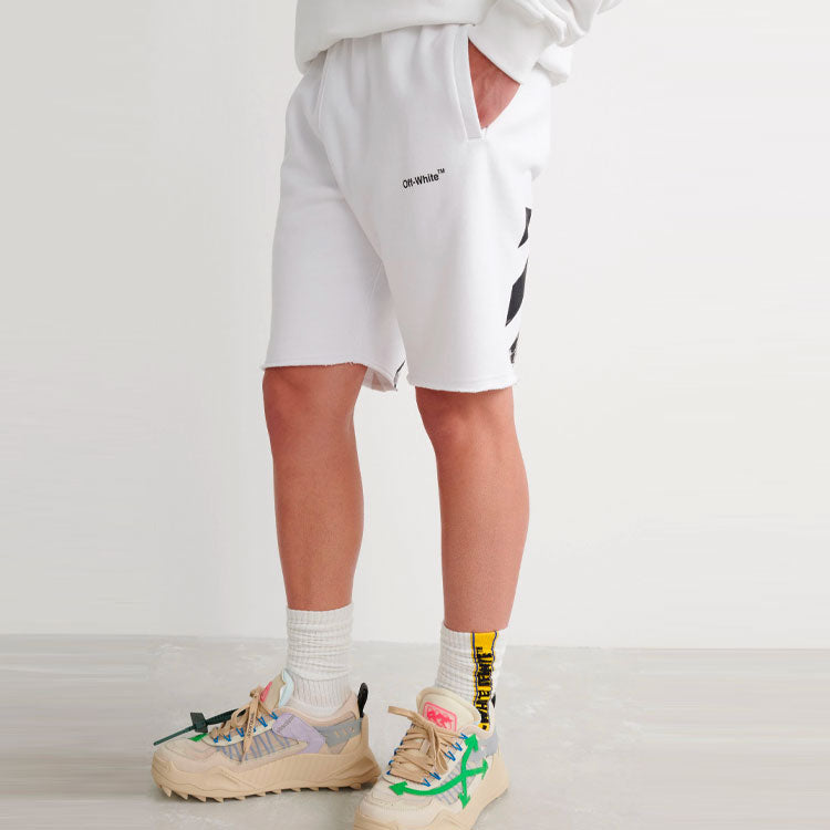 Off-White SS22 Sports Shorts Version White OMCI006C99FLE0050110