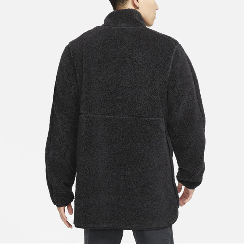 Nike Yoga Casual Sports Loose Stand Collar Training Jacket Black DD2183-010
