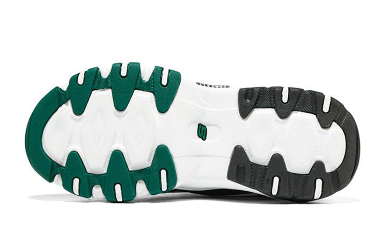 (GS) Skechers D'Lites 2.0 'White Black Green' 98883L-WGRN