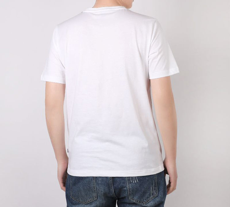 PUMA Big Logo Printed Short Sleeve TEE White 586464-02