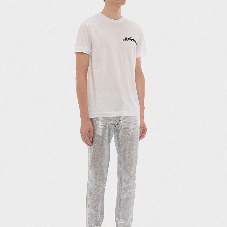 Men's Alexander McQueen Embroidered White 567352QNX019000