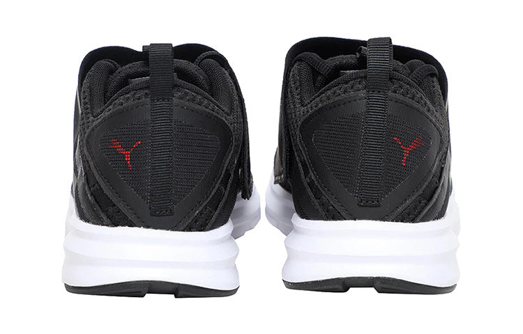 PUMA Enzo Strap Mesh Low Running Shoes Black/White/Red 190481-01